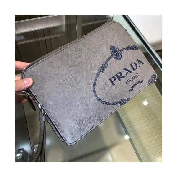 Prada 2019 Saffiano Mens Clutch Bag ,26.5CM - 프라다 … - 1