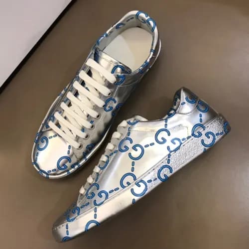 Gucci 2019 Mens Classic Logo Leather Sneakers - 구찌… - 1