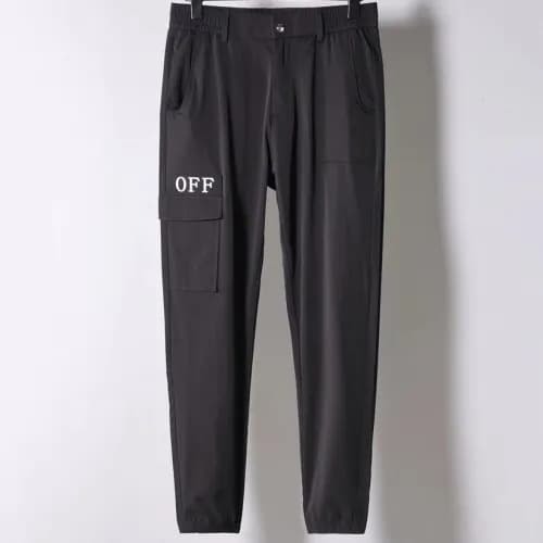 Off-White 2019 Mens Signature Logo Trainning Pants… - 1
