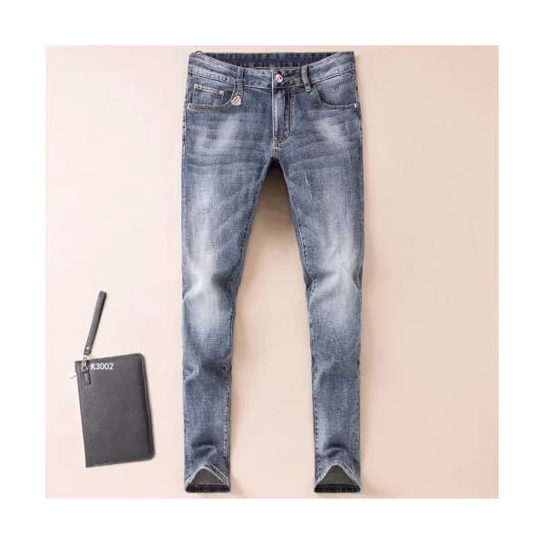 Moncler 2018 Mens Logo Slim Fit Denim Pants - 몽클레어… - 1