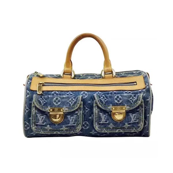Louis Vuitton Supreme Monogram Denim Tote Bag,30c… - 1