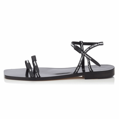 Jimmy-Choo x Off white 2019 Ladies Logo Elastik St… - 1