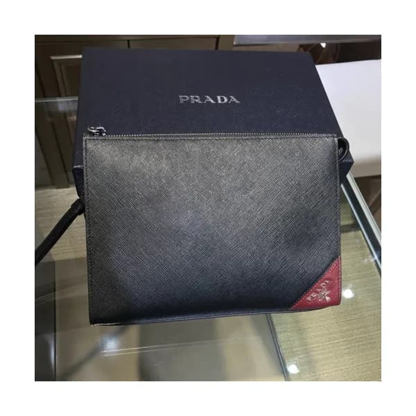 Prada 2019 Saffiano Mens Clutch Bag ,24CM - 프라다 20… - 1