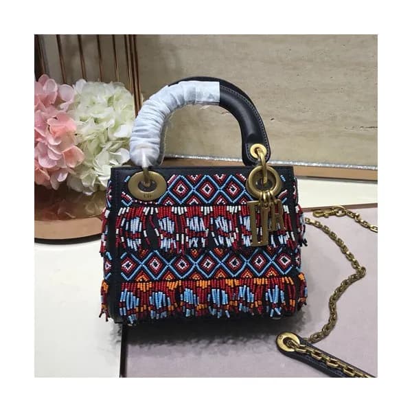 Dior 2019 Lady Dior Mini Tote Shoulder Bag,17CM - … - 1