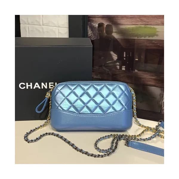 Chanel Women Gabrielle Leather Chain Shoulder Bag … - 1
