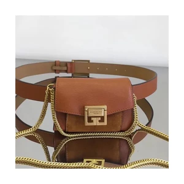Givenchy 2019 Leather Chain Shoulder Bag / Belt Ba… - 1