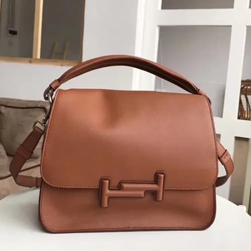 Tod's 2019 Double T Leather Tote Shoulder Bag,… - 1