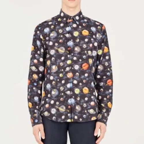Louisvuitton 2019 Mens Logo Slim Fit Cotton shirt … - 1