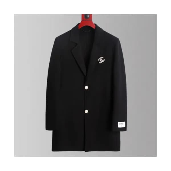 Chanel 2019 Mens CC Logo Cashmere Suit Jacket - 샤넬… - 1