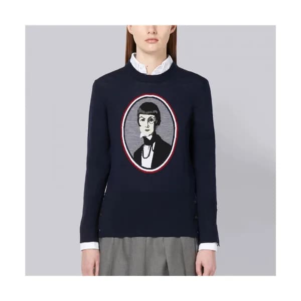 Thom Browne 2019 Womens Strap Crew-neck Sweater - … - 1