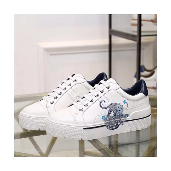 Hermes 2019 Ladies Leather Sneakers - 에르메스 2019 여성… - 1