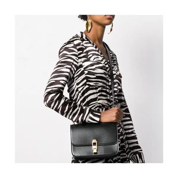 Saint Laurent 2019 Leather Carre Satchel Shoulder … - 1