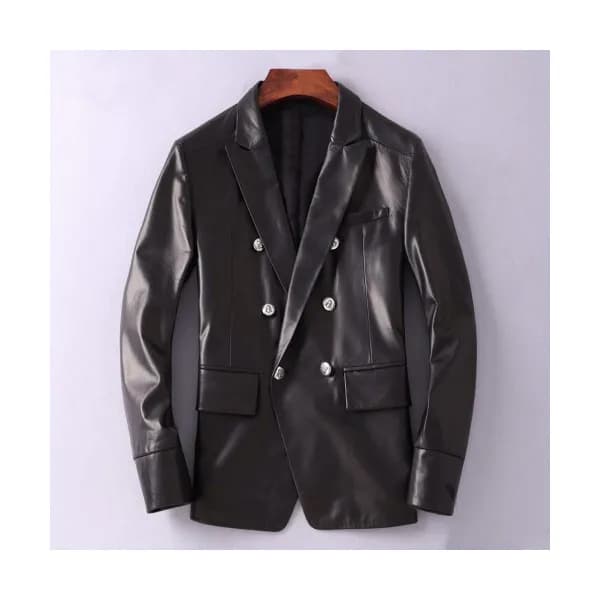 Dior 2019 Mens Logo Modern Leather Suit Jacket - 디… - 1