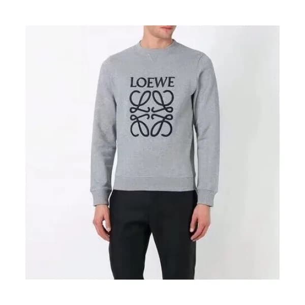 Loewe 2019 Mens Logo Crew-neck Cotton Man-to-man -… - 1