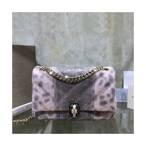 Bvlgari 2019 Serpenti Cabochon Chain Shoulder Bag,… - 1