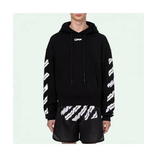 Off-white 2019 Mm/Wm Logo Cotton Oversize HoodT - … - 1