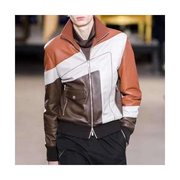Hermes Mens Leather Jacket - 에르메스 남성 가죽 자켓 - her37… - 1