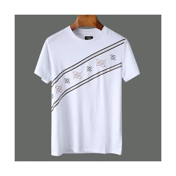 [펜디]Fendi 2020 Mens Logo Casual Silket Short Sleev… - 1