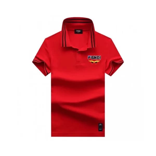 [펜디]Fendi 2020 Mens Logo Casual Cotton Polo Short … - 1