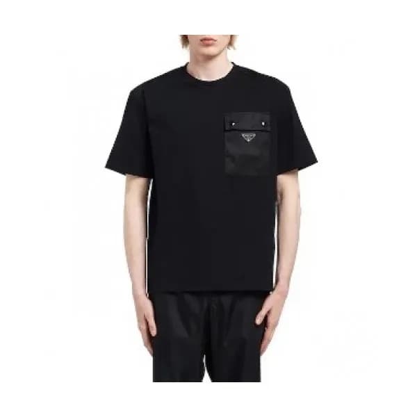 [프라다]Prada 2020 Mens Basic Logo Silket Short Sleev… - 1