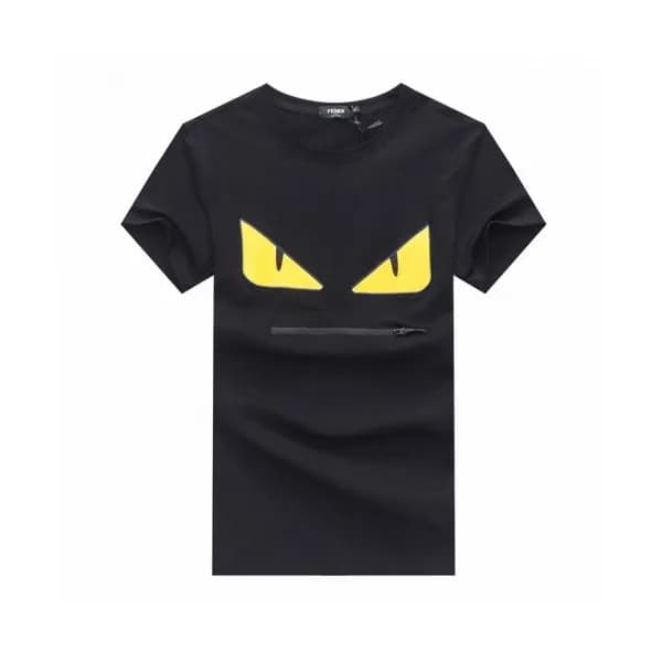 [펜디]Fendi 2020 Mens Logo Casual Cotton Short Sleev… - 1
