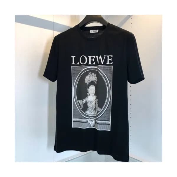 [로에베]Loewe 2020 Mens Logo Cotton Short Sleeved Tsh… - 1