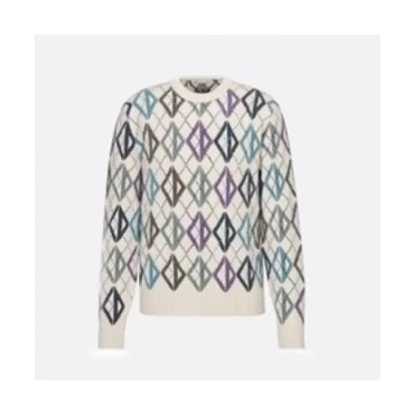 [디올]Dior 2021 Mens Retro Logo Crew-neck Sweaters -… - 1