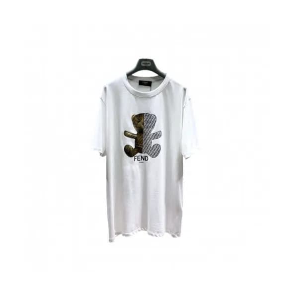 [펜디]Fendi 2021 Mens Logo Casual Short Sleeved Tshi… - 1