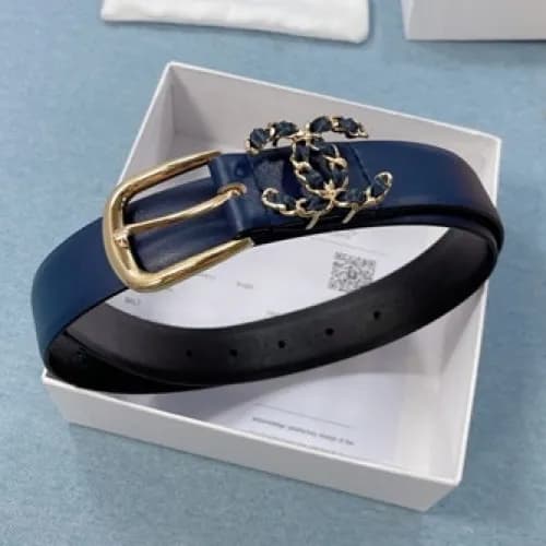 Chanel 2021 Women's Leather Belt,3.0cm - 샤넬 20… - 1