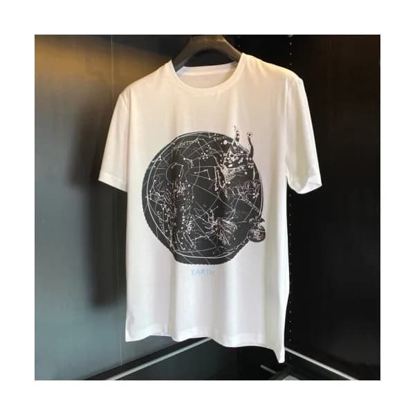 Valentino Mens Logo Crew-neck Short Sleeved Tshir… - 1