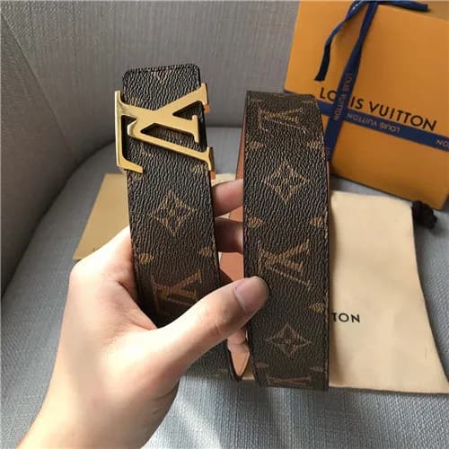 Louis Vuitton 2021 Men's Leather Belt,4.0cm,LO… - 1