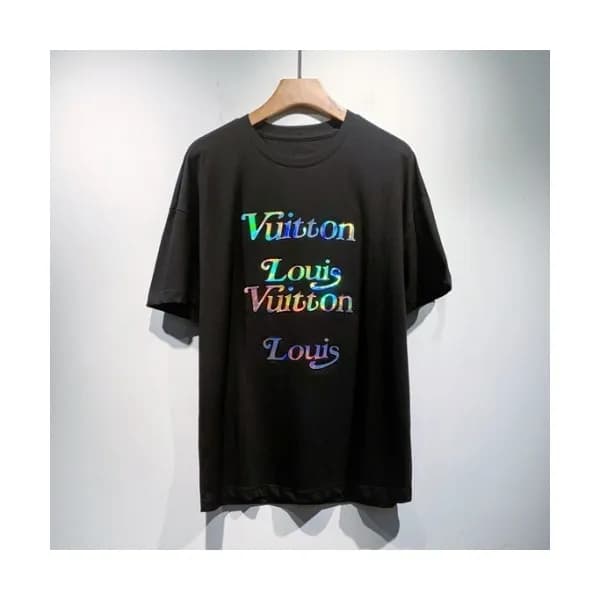 Louis vuitton Mm/Wm Logo Short Sleeved Tshirts Bl… - 1
