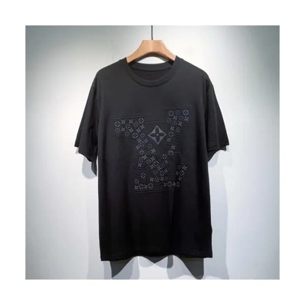 Louis vuitton Mm/Wm Logo Short Sleeved Tshirts Bl… - 1