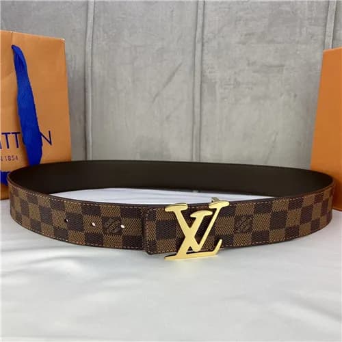 Louis Vuitton 2021 Men's Leather Belt,3.5cm,LO… - 1