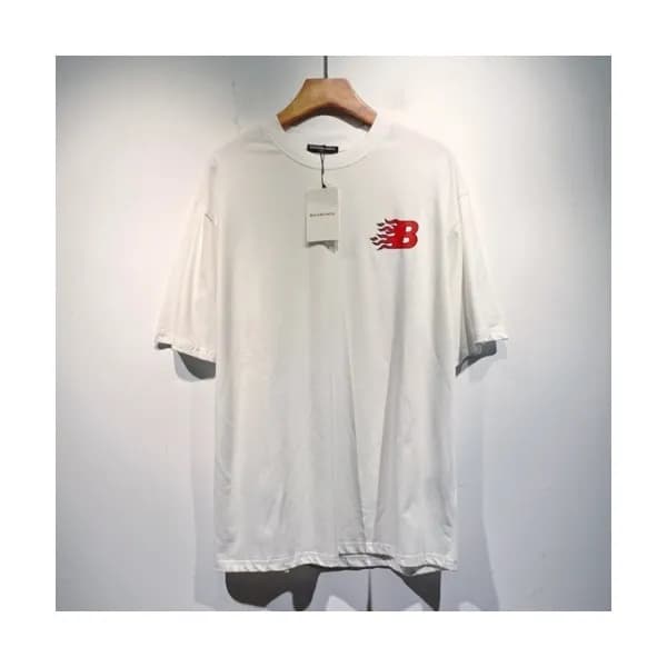 Balenciaga Mm/Wm Logo Cotton Short Sleeved Tshirt… - 1
