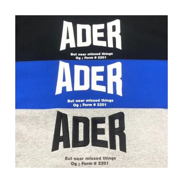 ADER Mens Minimal Cotton Tshirts Blue - ADER 2021… - 1