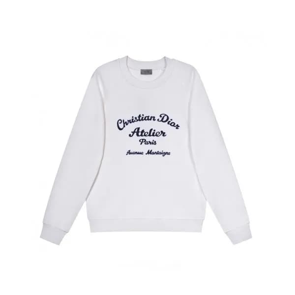 Dior Mm/Wm Logo Casual Cotton Tshirts White - 디올 … - 1