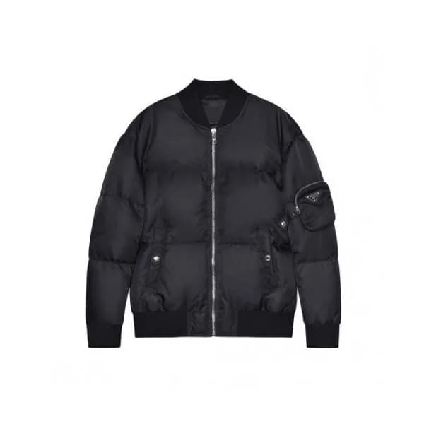 Prada Mm/Wm Logo Casual Down Jackets Black - 프라다 …