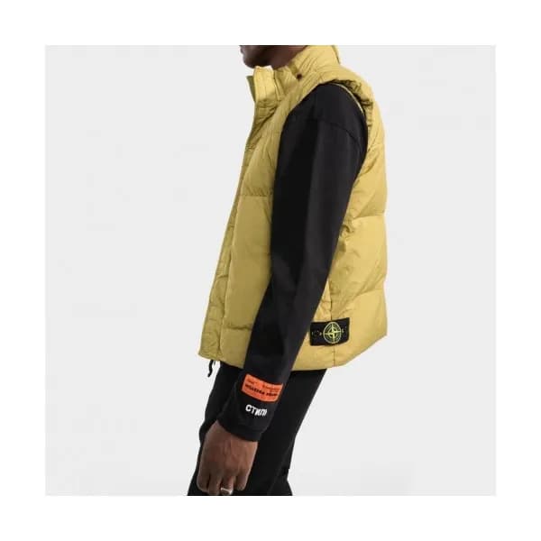 Stone Island Mens Casual Down Vest Yellow - 스톤아일랜… - 1