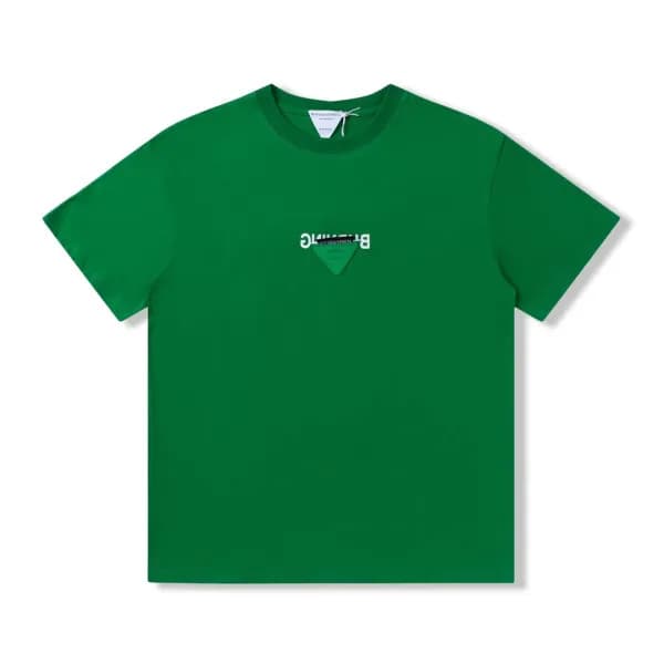 보테가 남자 크루넥 그린 반팔티 - Unisex Green Short-sleeved Tsh… - 1