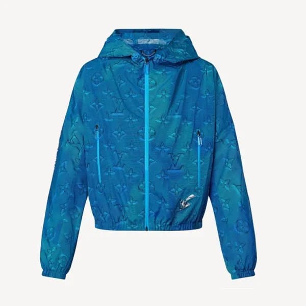 루이비통 남성 블루 후드자켓 - Mens Blue Jackets - lou04017x - 1