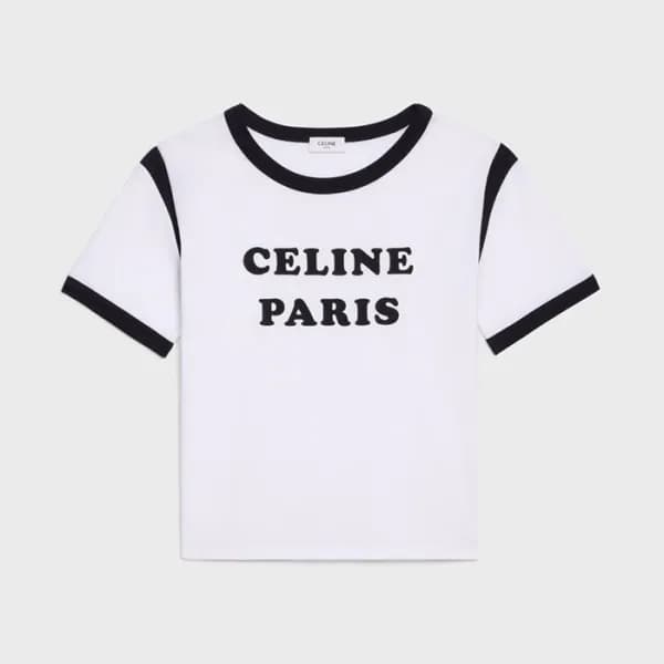 셀린느 여성 화이트 반팔티 - Celine Womens White Tshirts - cel… - 1
