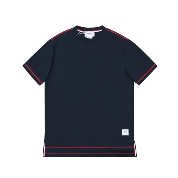 톰브라운 남성 네이비 크루넥 반팔티 - Mens Navy Tshirts - thom0155… - 1