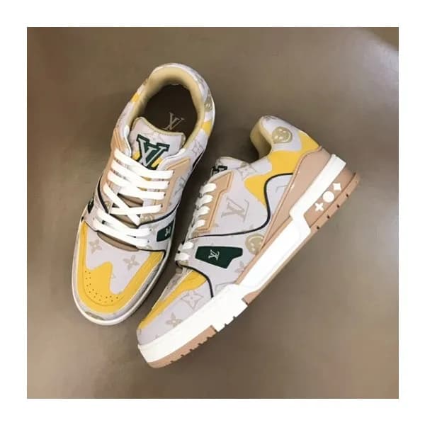 루이비통 남성 Trainer 베이지 스니커즈 - Mens Beige Sneakers - l… - 1