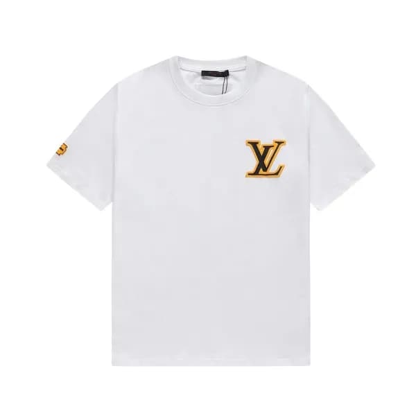 루이비통 남성 화이트 크루넥 반팔티 - Mens White Tshirts - lou0500… - 1
