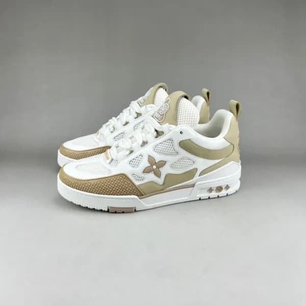 루이비통 남성 베이지 스니커즈 - Mens Beige Sneakers - lou05044x - 1
