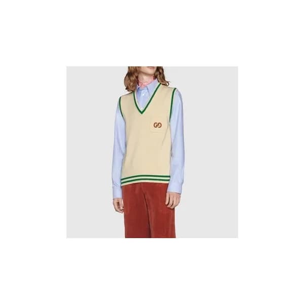 구찌 남성 아이보리 베스트 - Mens Ivory Vest - guc05116x - 1