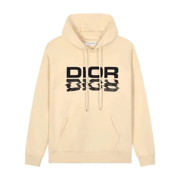 디올 남자 베이직 아이보리 후드티 - Dior Mens Ivory Hoodie - dio0… - 1