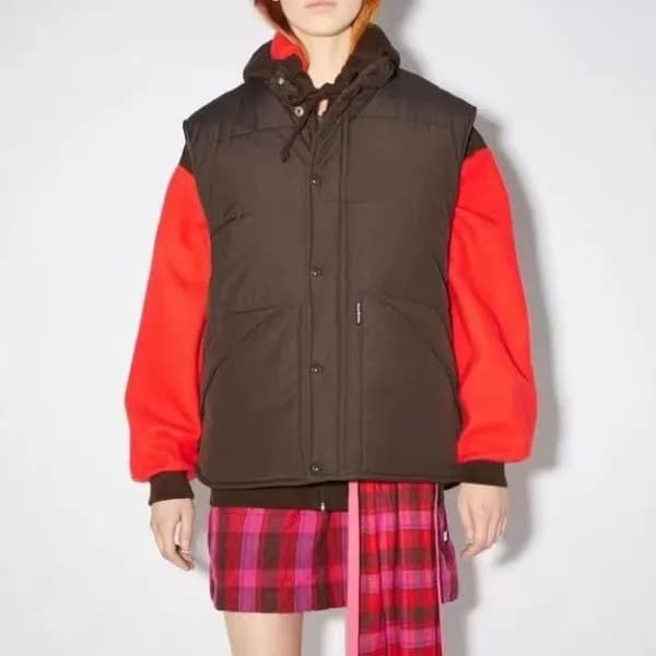 아크네 남/녀 블랙 구스다운 베스트 - Acne Unisex Black Best - acn…