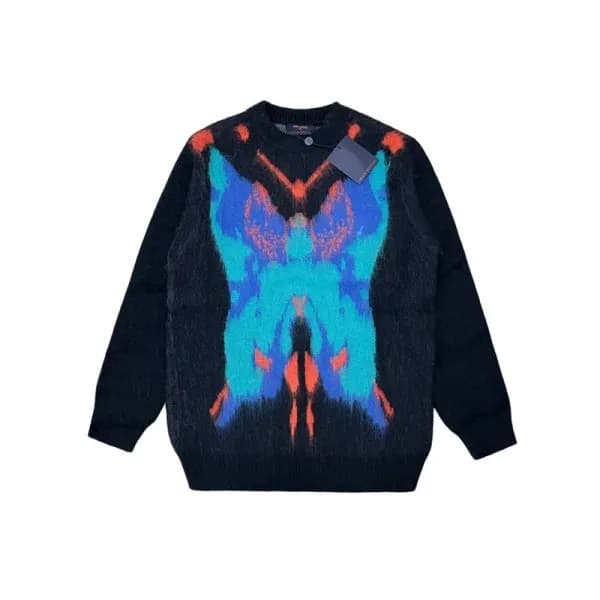 루이비통 남성 블랙 크루넥 니트 - Louis vuitton Mens Black Sweat… - 1